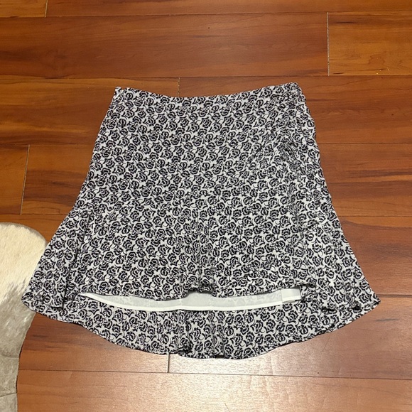 A.L.C. Monochrome Patterned Mini Skirt Sz 8 - Picture 1 of 6
